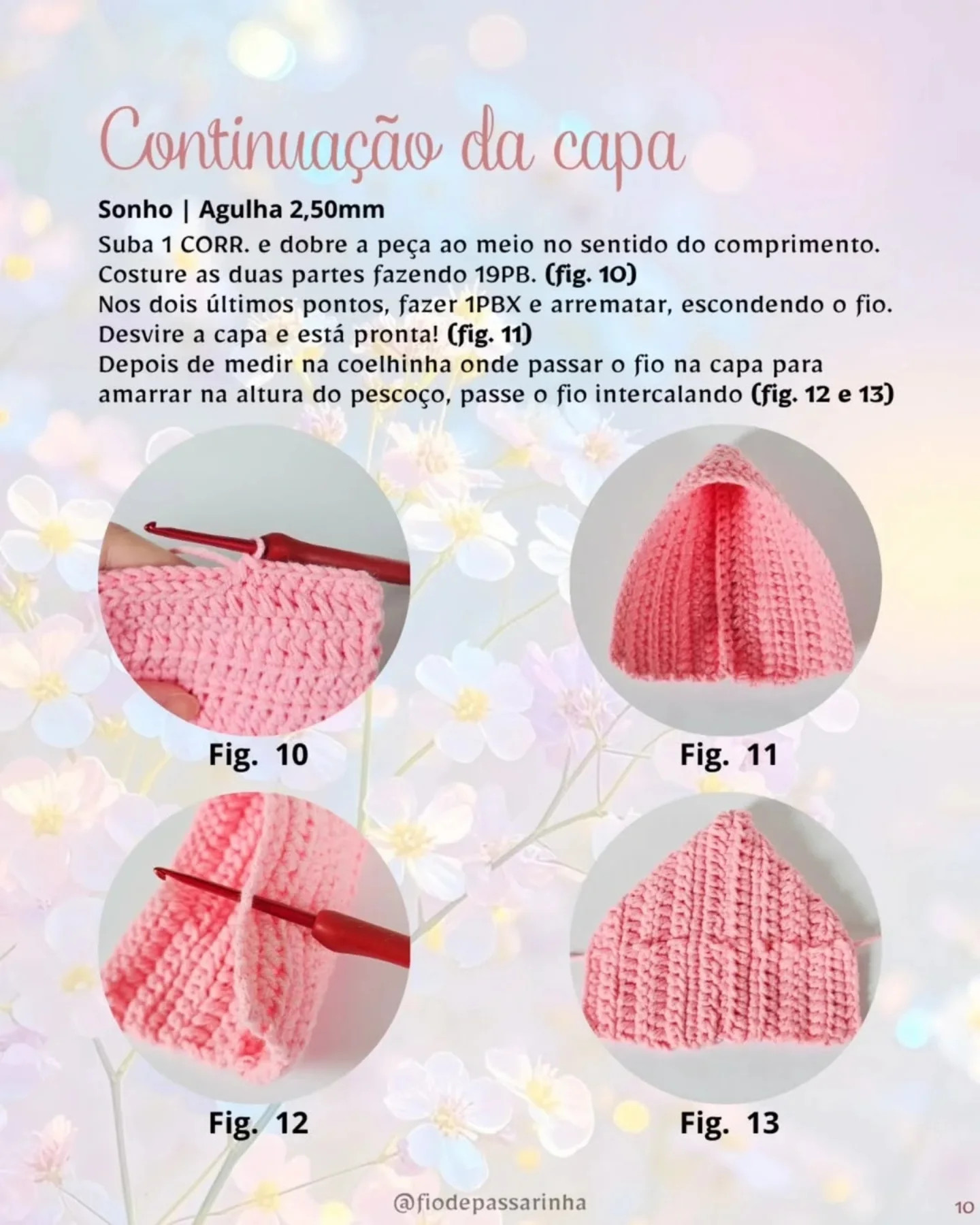 Coelhinha Amélie: Gráfico de crochê gratuito
