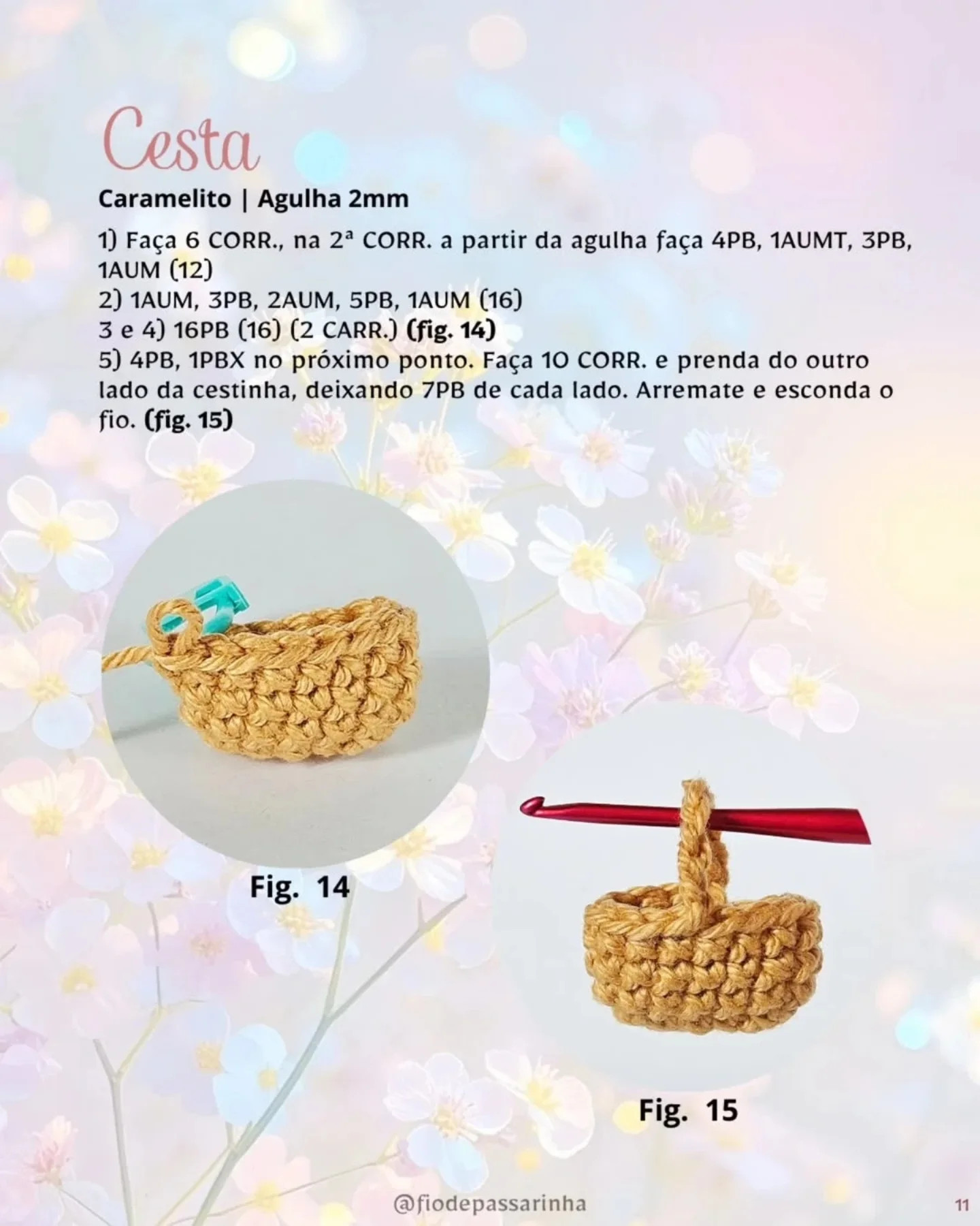Coelhinha Amélie: Gráfico de crochê gratuito