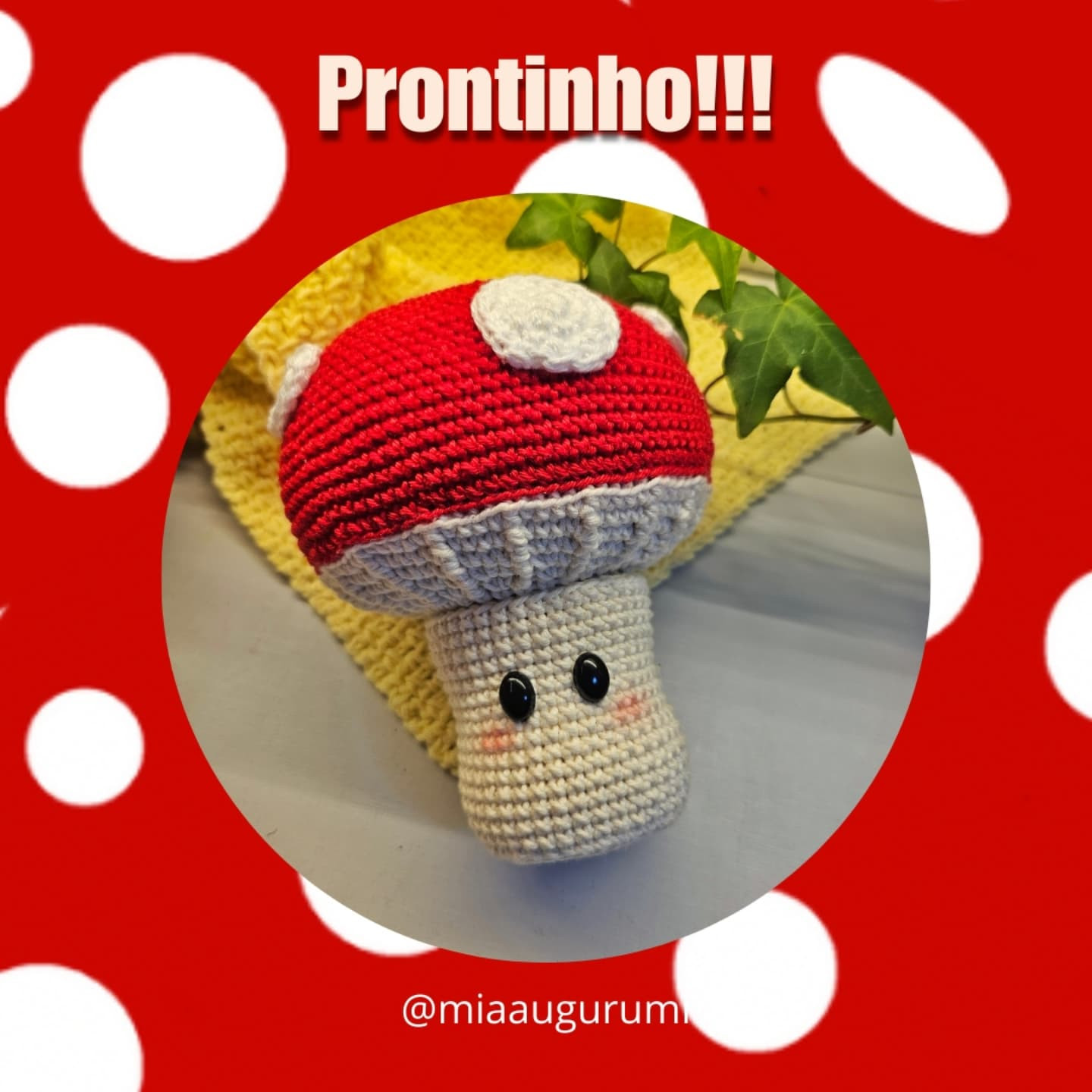 Cogumelo Amigurumi: Gráfico de crochê gratuito