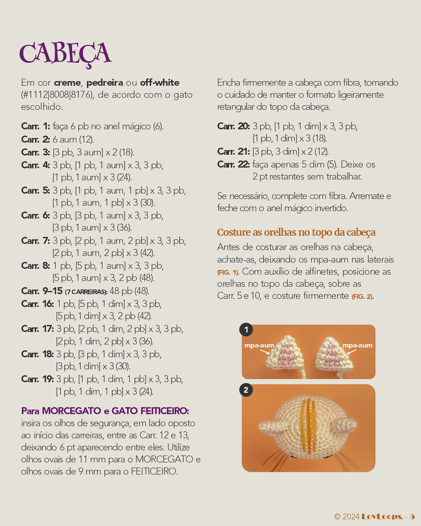 Coleção de Gatinhos de Halloween: Gráficos de Crochê Grátis