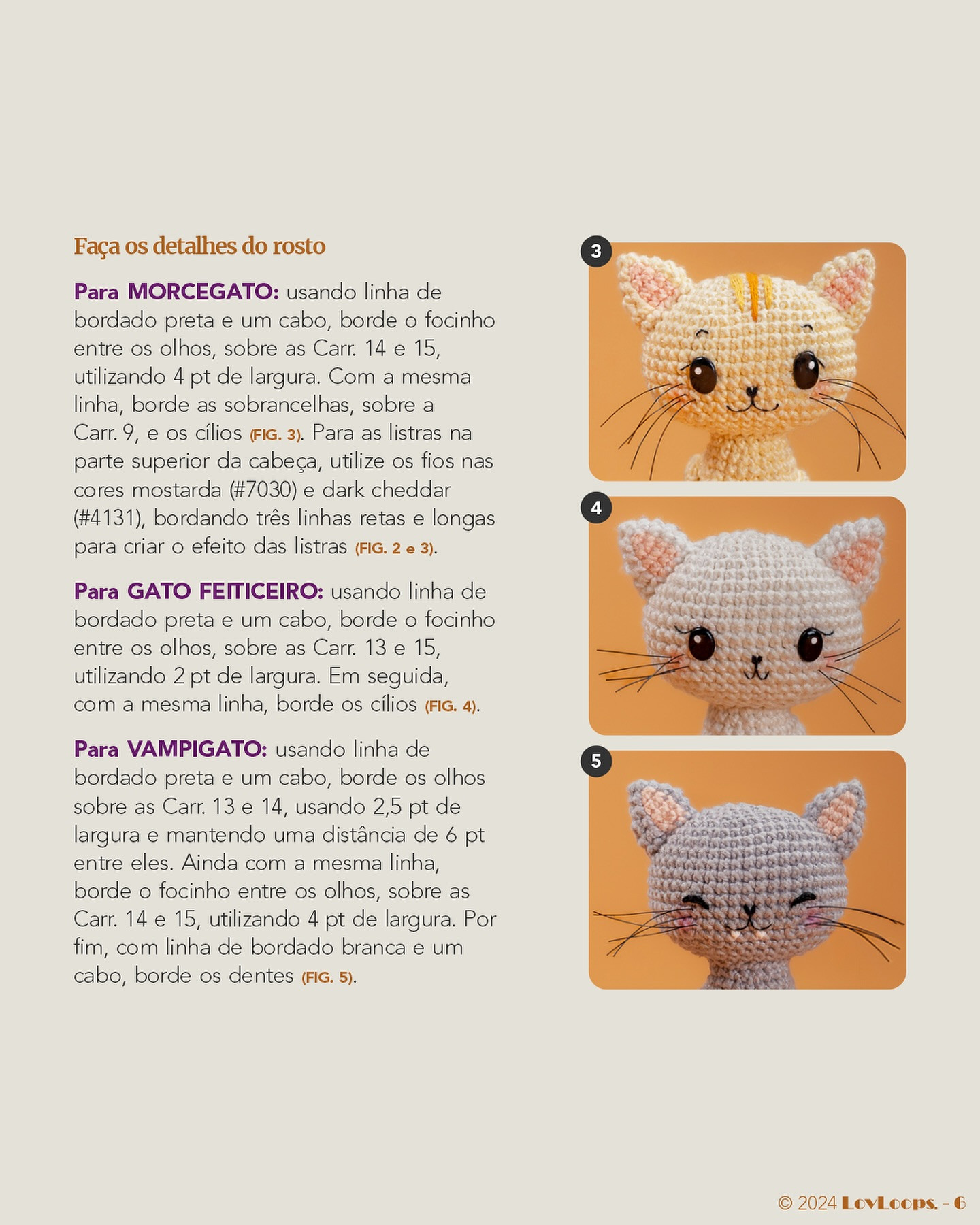 Coleção de Gatinhos de Halloween: Gráficos de Crochê Grátis