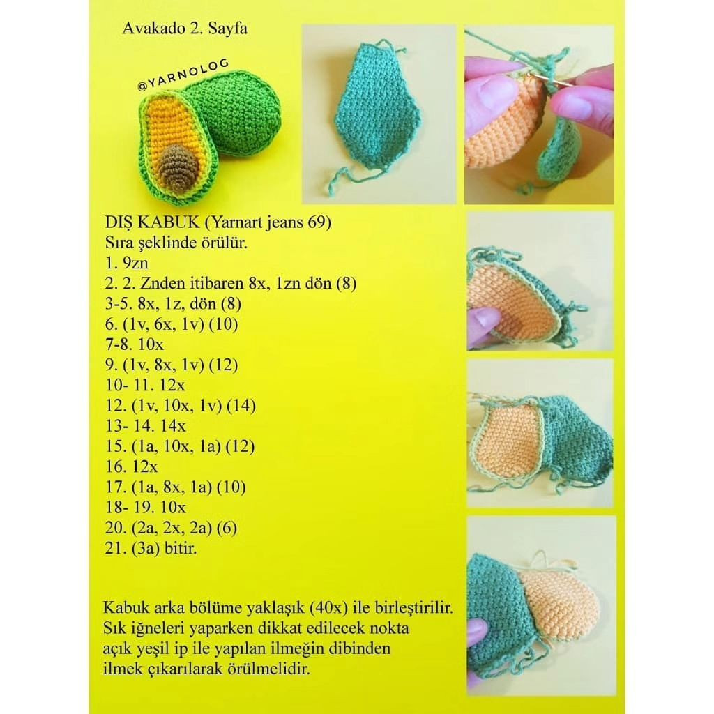 Crochet Avocado Pattern: Adorable Amigurumi Fruit