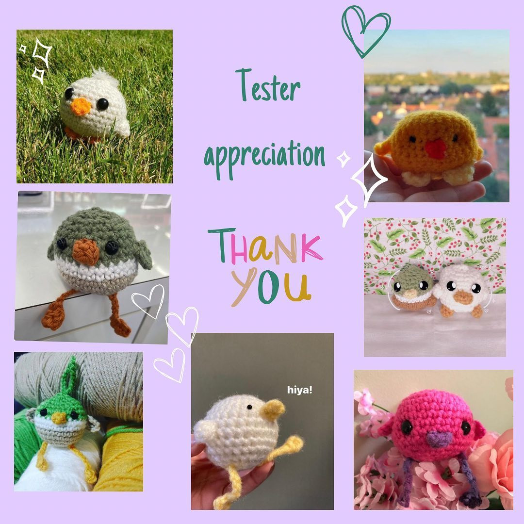 Crochet Baby Duck Keychain Pattern