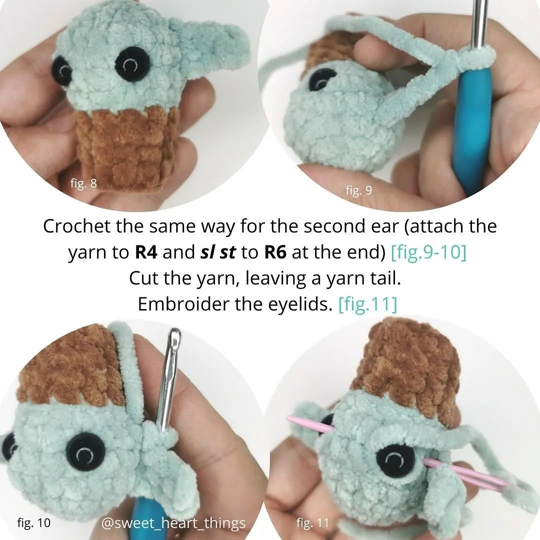 Crochet Baby Yoda Keychain: No-Sew Pattern