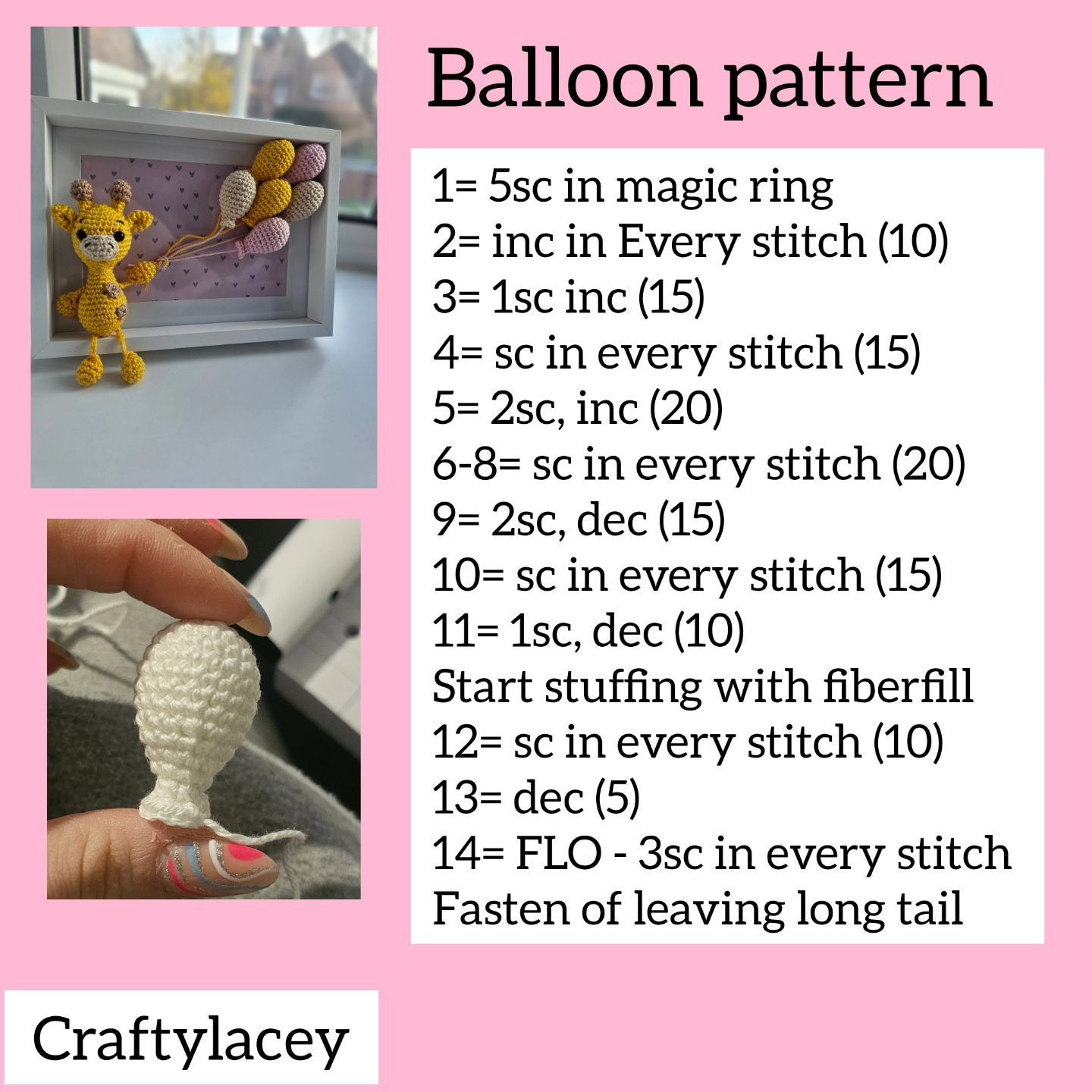 Crochet Balloon Pattern Chart