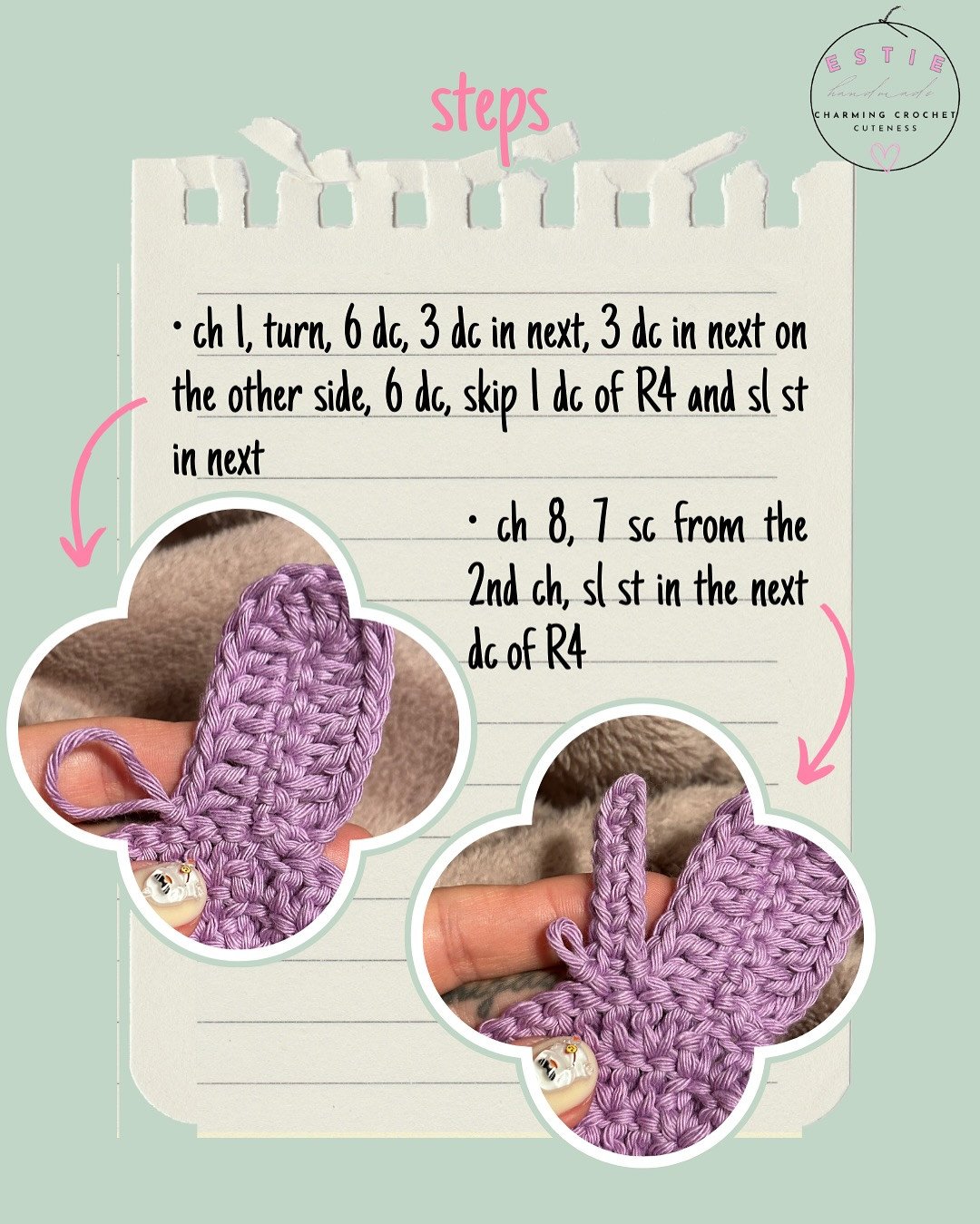 Crochet Bunny Coaster Pattern
