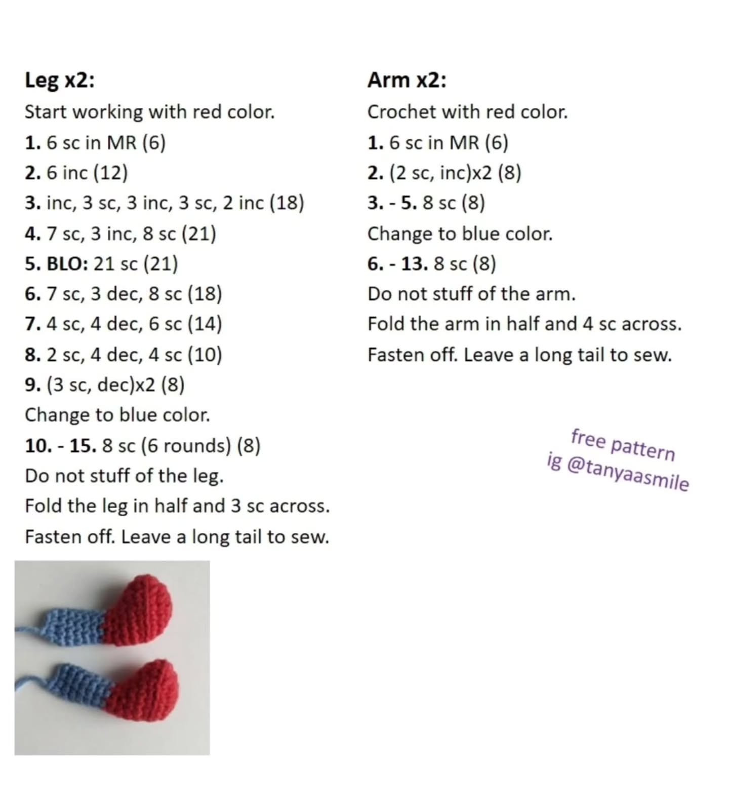 Crochet Captain America Amigurumi Pattern