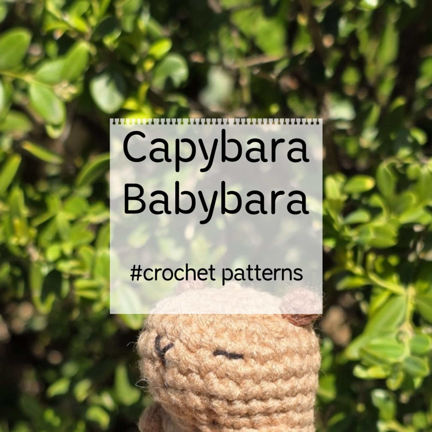 Crochet Capybara Babybara Pattern
