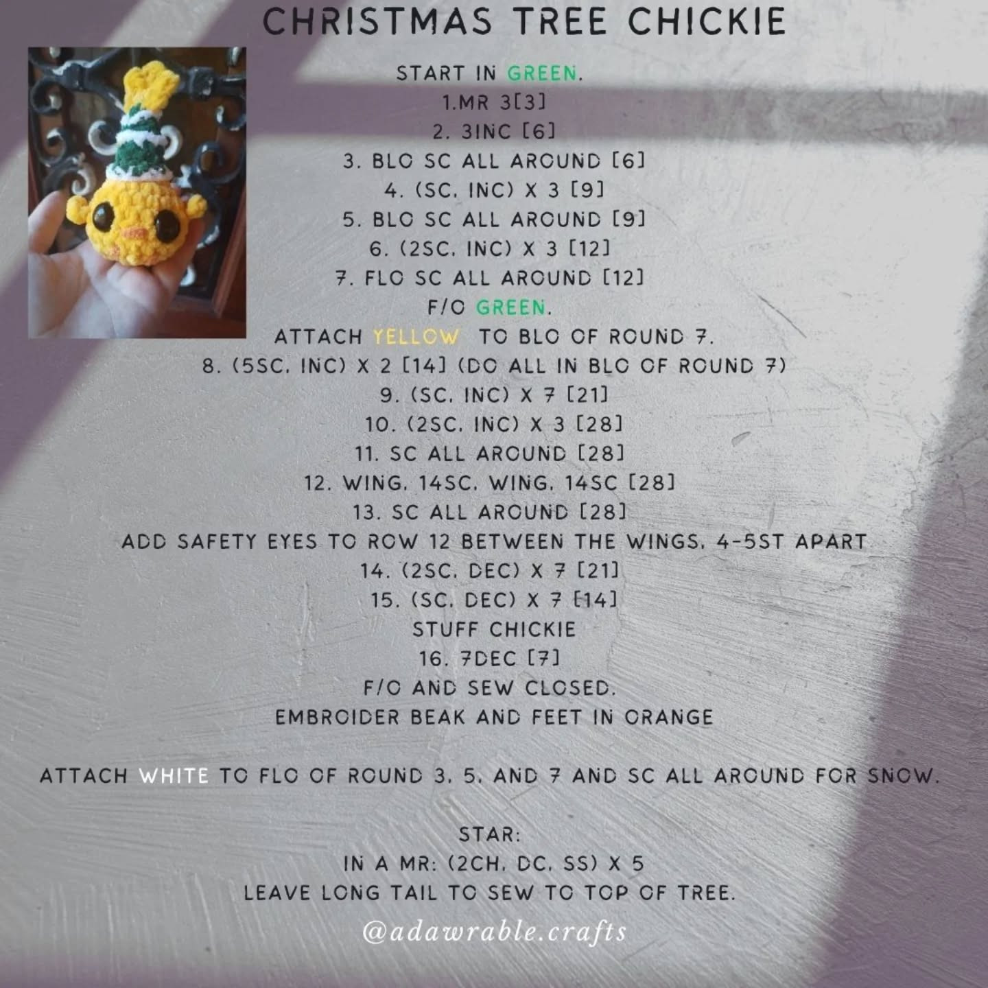 Crochet Christmas Chickies Pattern Bundle