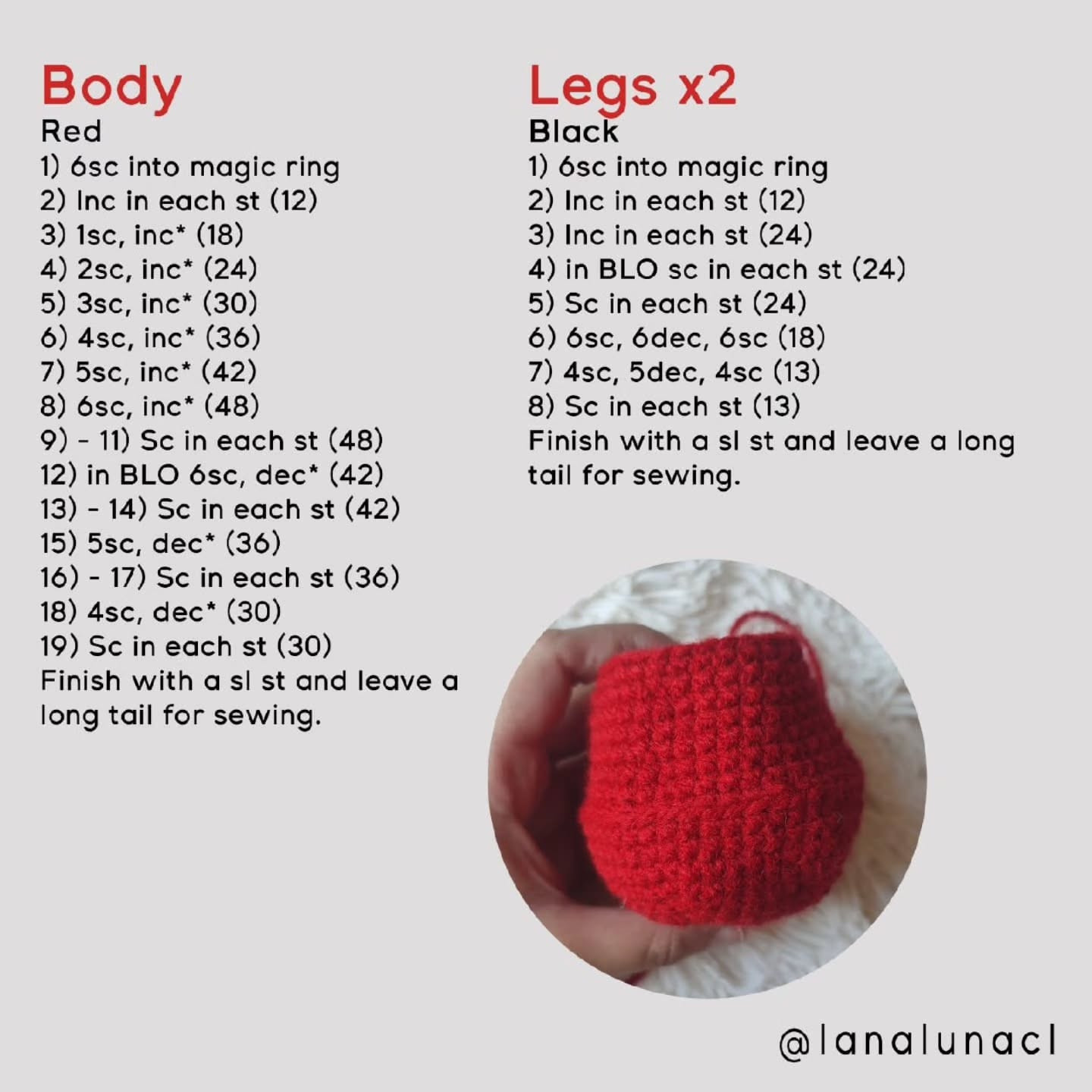Crochet Christmas Kitty Amigurumi Free Pattern