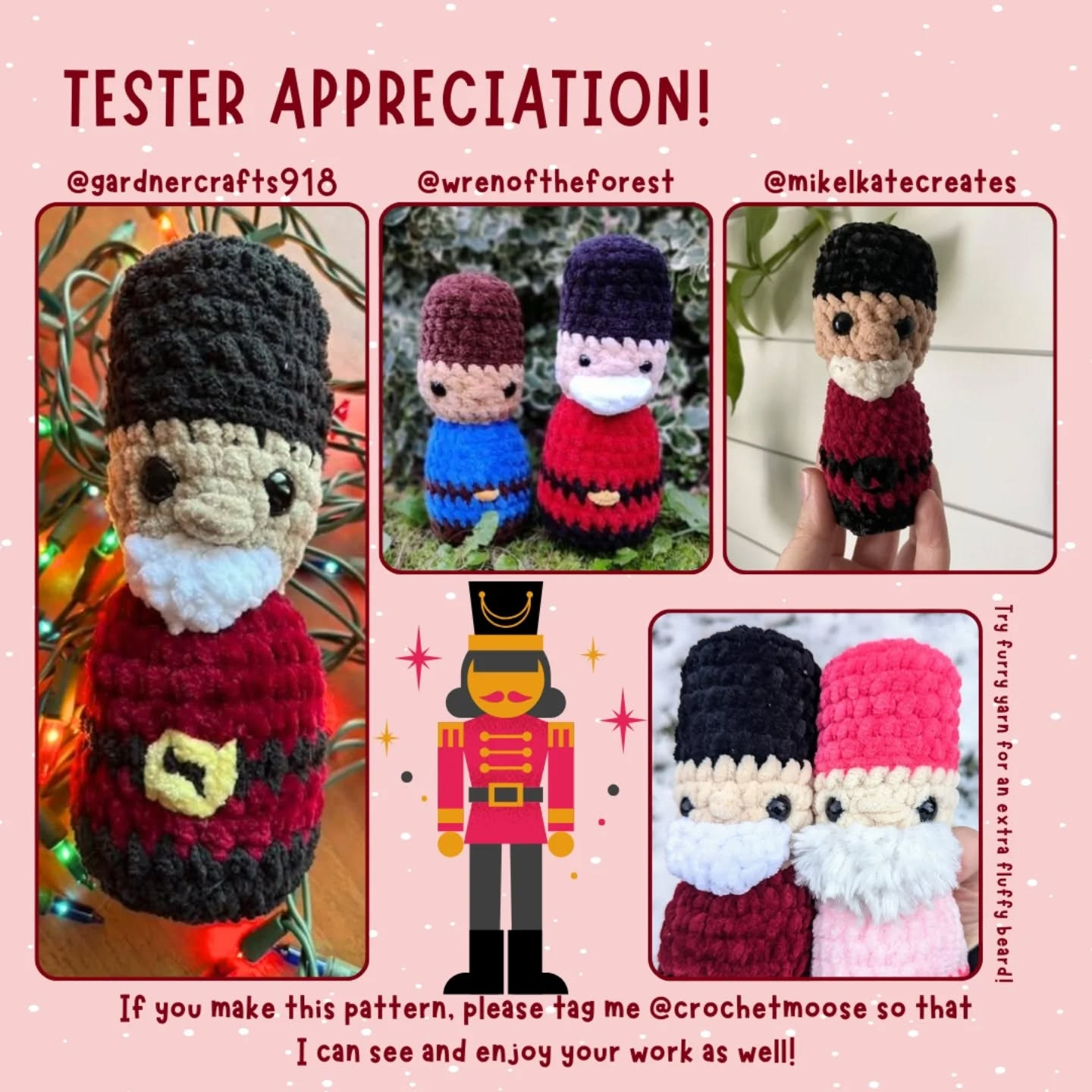 Crochet Christmas Nutcracker Amigurumi Pattern