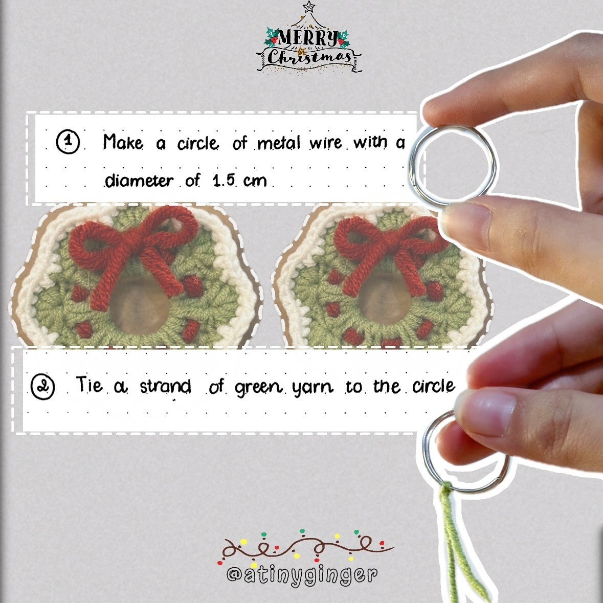 Crochet Christmas Wreath Pattern