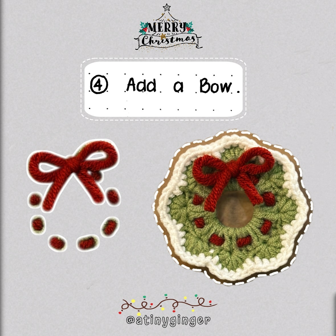 Crochet Christmas Wreath Pattern