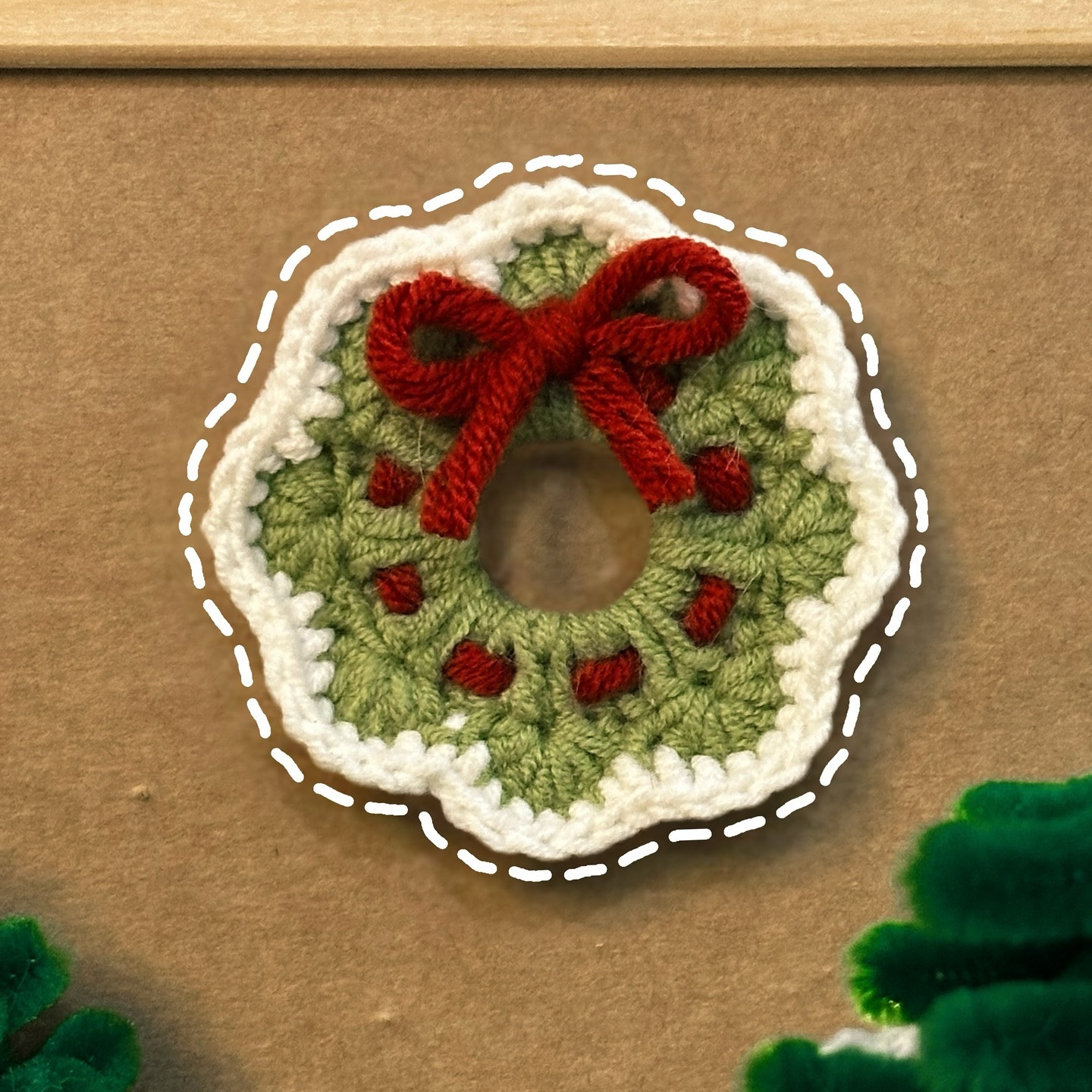 Crochet Christmas Wreath Pattern