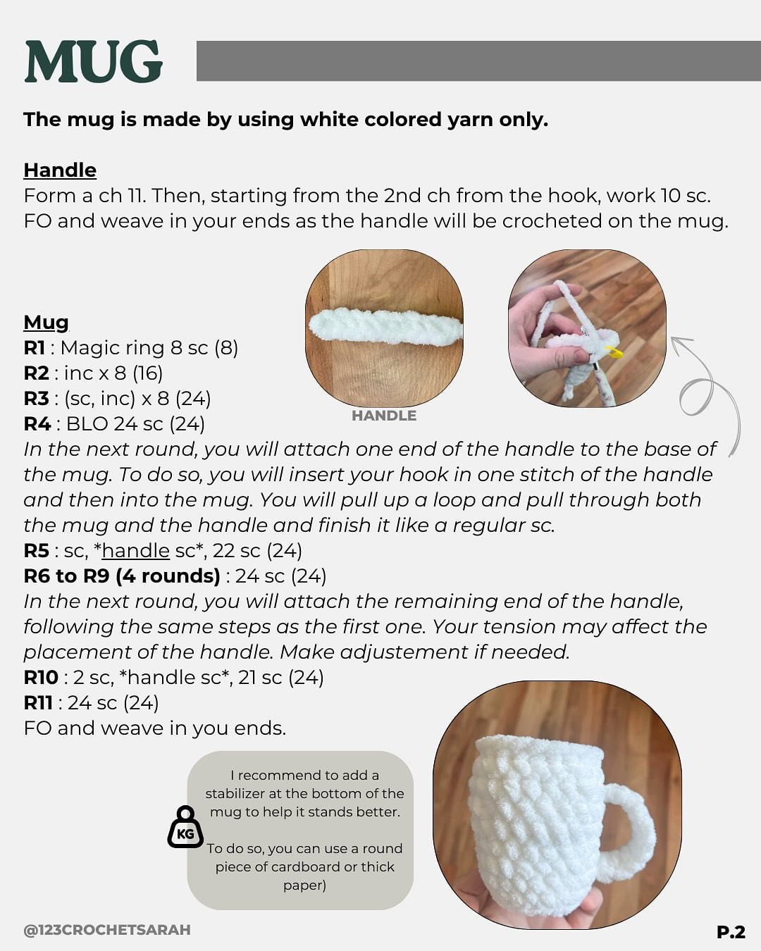 Crochet Coffee Set Pattern: Mug, Pot & Mascot!