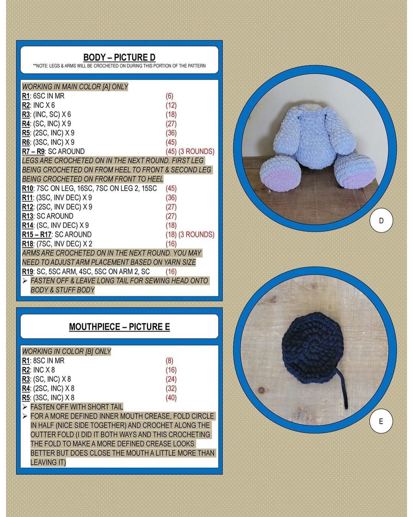 Crochet Cookie Monster Pattern: Low-Sew Design