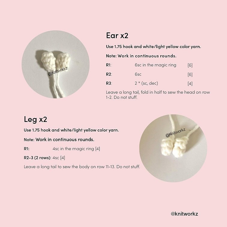 Crochet Cry Bunny Pattern & Tutorial