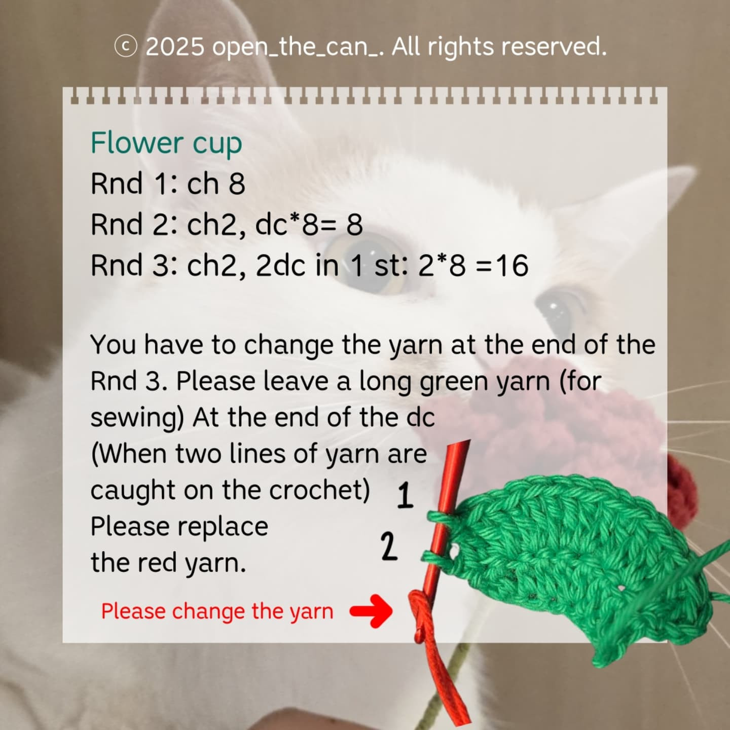 Crochet Flower Carnation Pattern