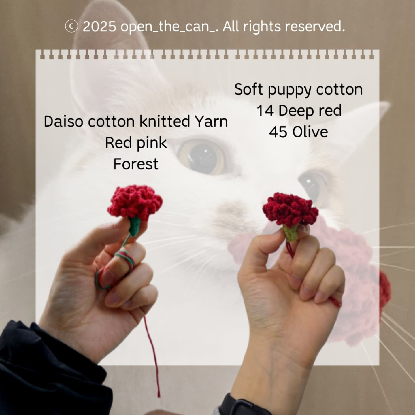 Crochet Flower Carnation Pattern