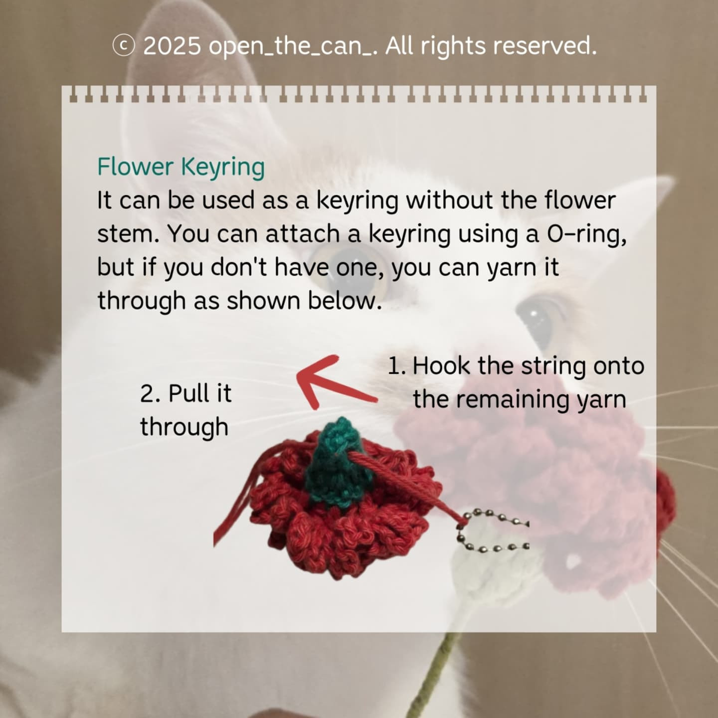 Crochet Flower Carnation Pattern