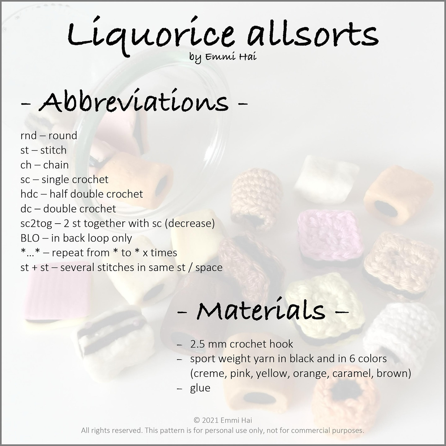 Crochet Licorice Candy Pattern: Free Download!