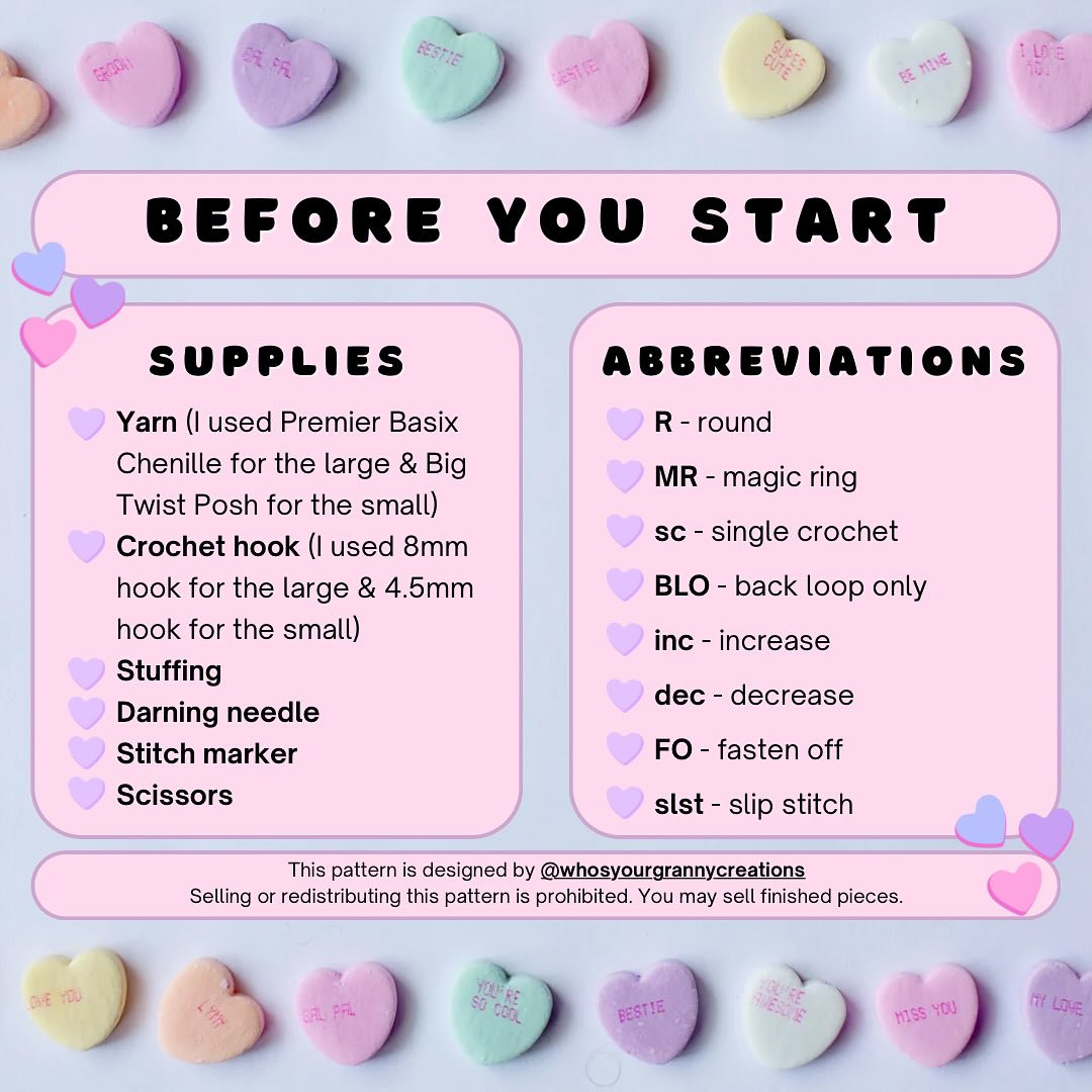 Crochet Love Potion Valentine's Day Pattern