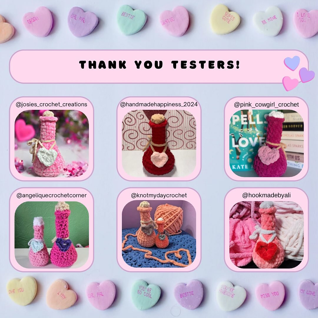Crochet Love Potion Valentine's Day Pattern