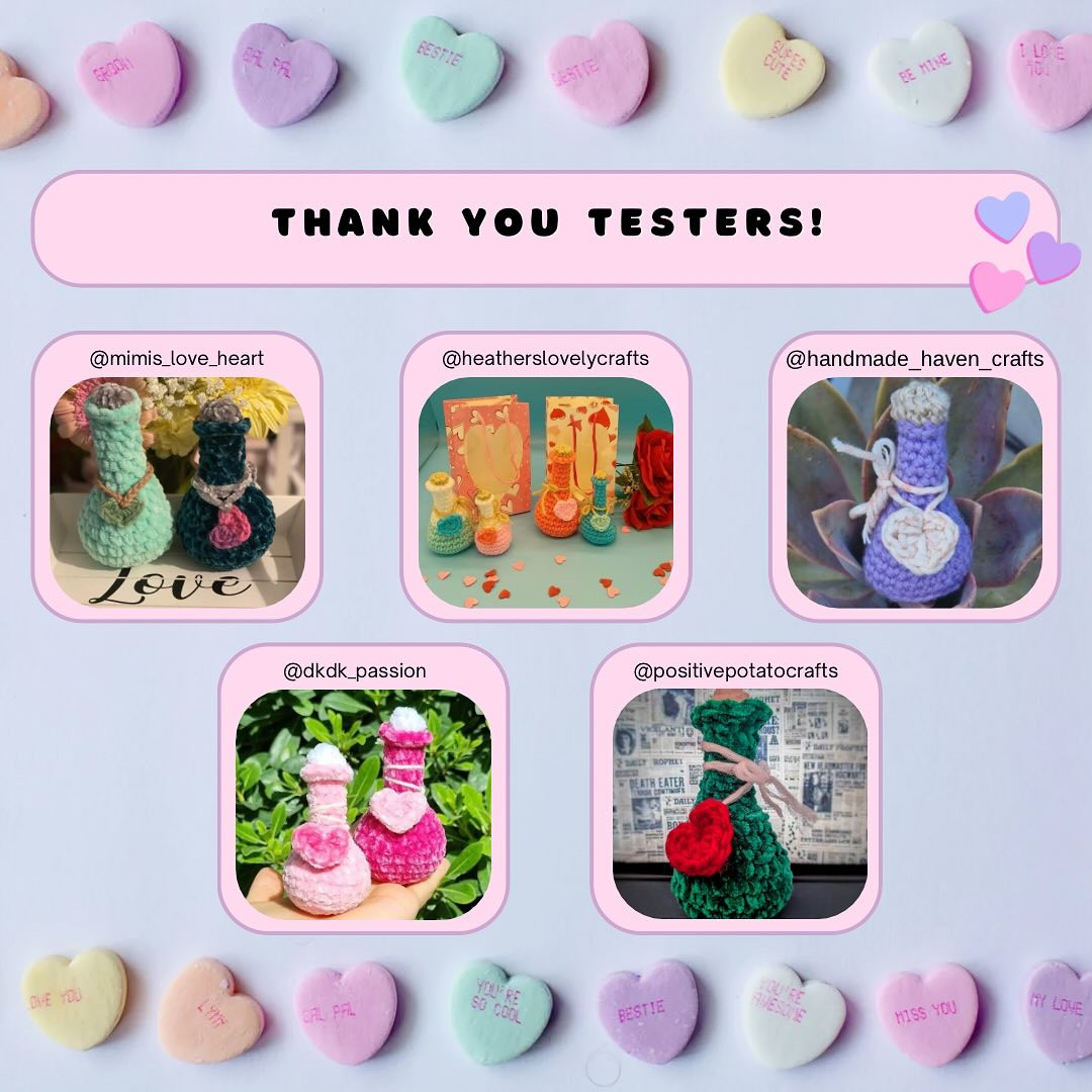 Crochet Love Potion Valentine's Day Pattern