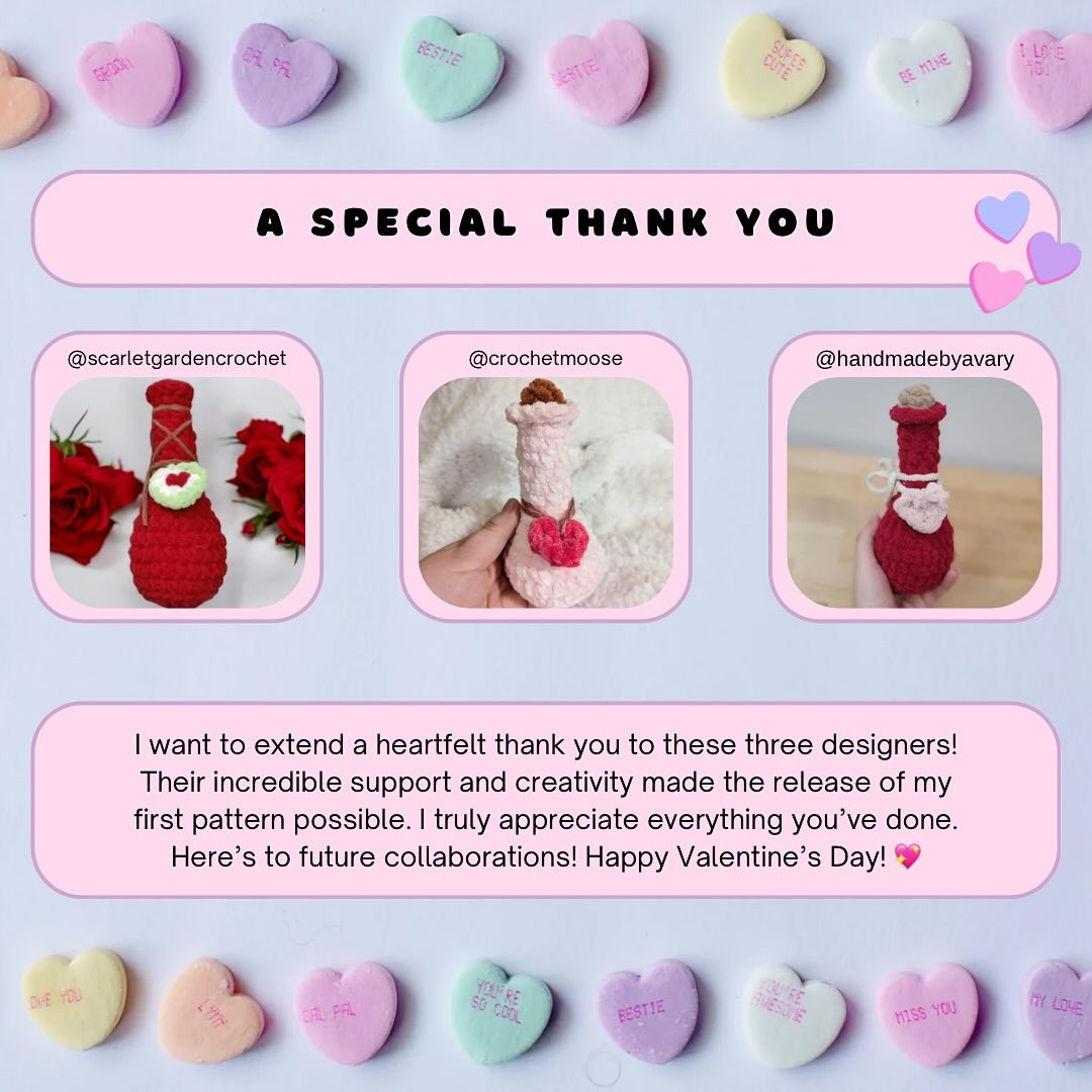 Crochet Love Potion Valentine's Day Pattern