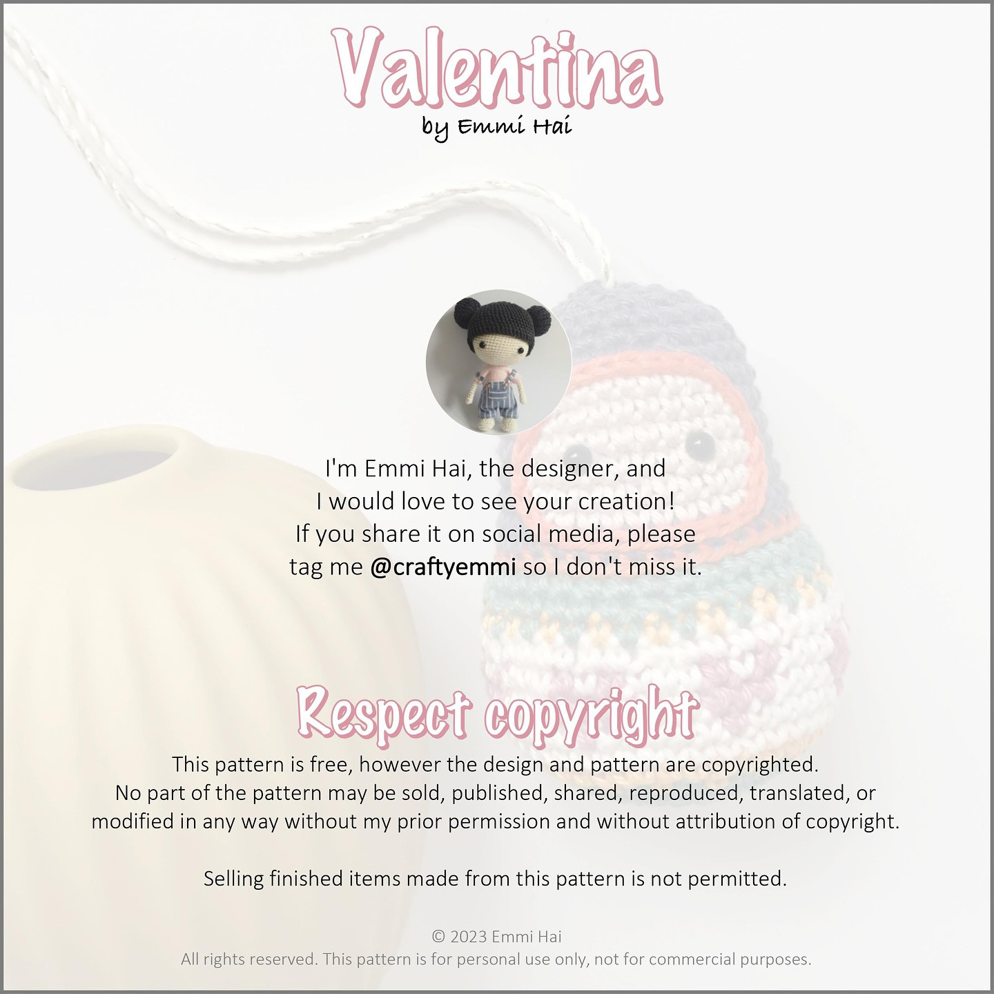 Crochet Matryoshka Doll Amigurumi Pattern