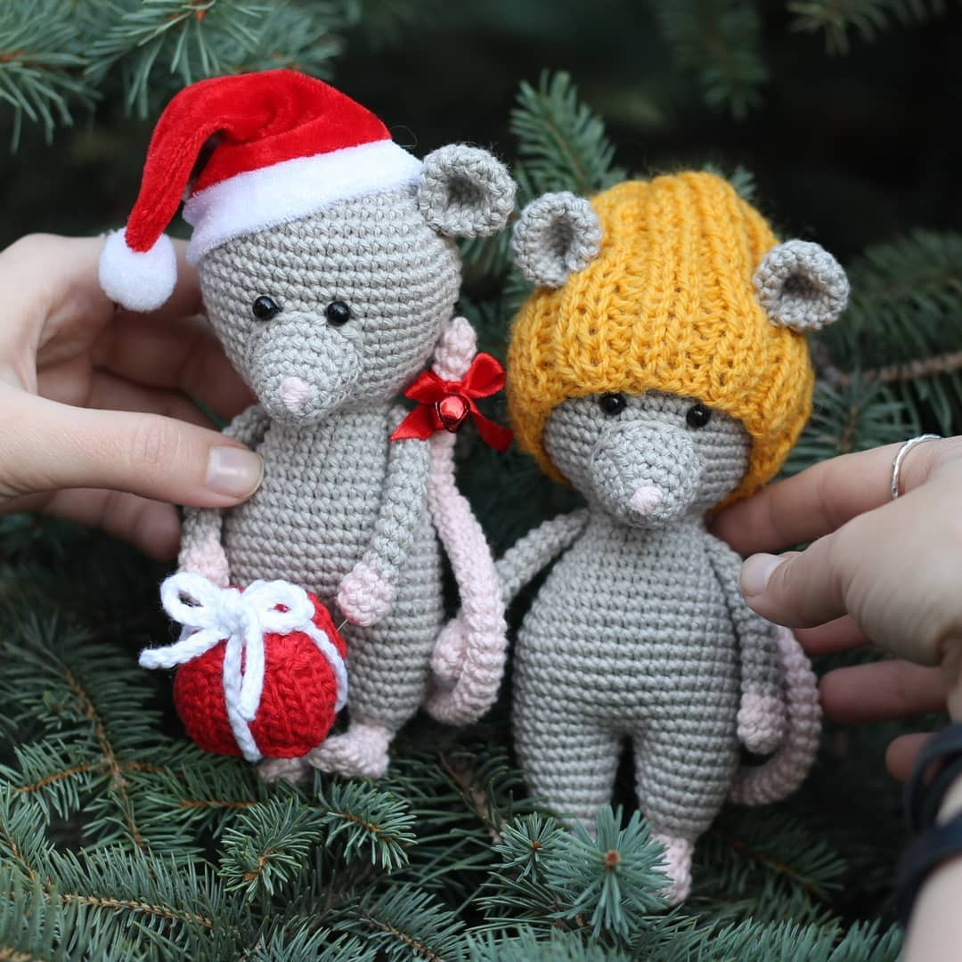 Crochet Mouse Hat Free Pattern