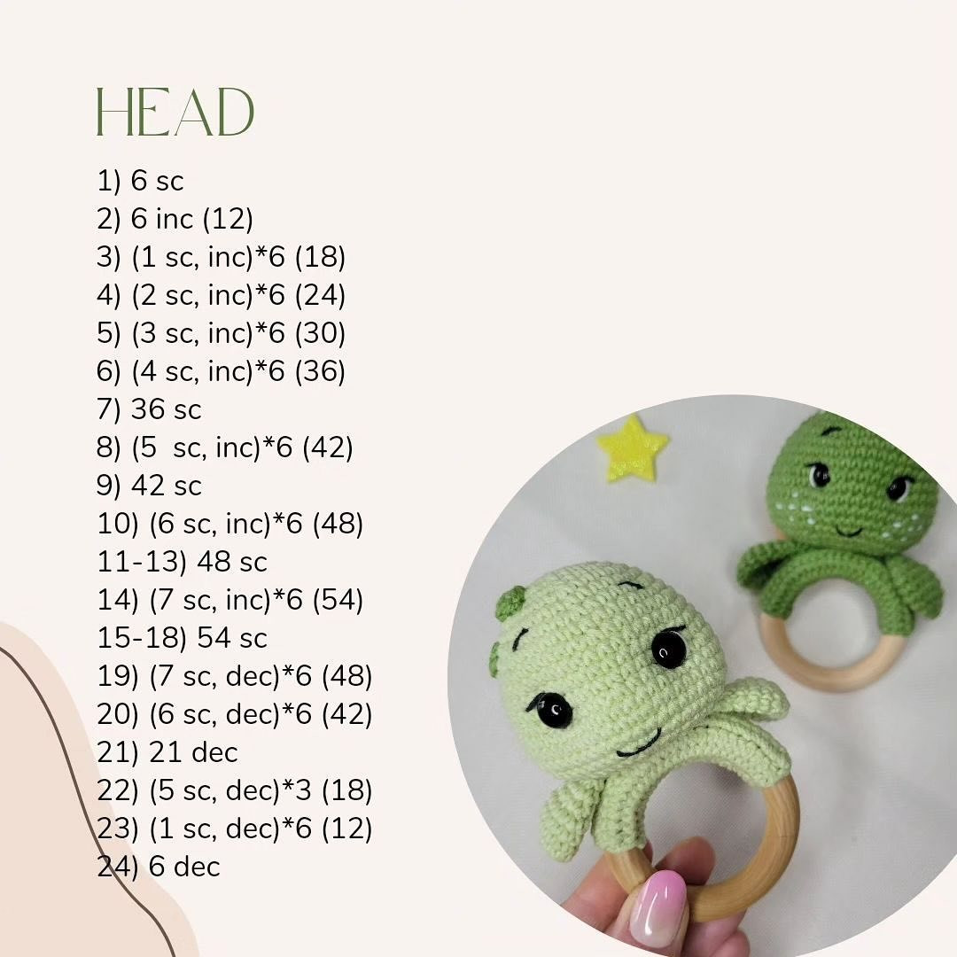 Crochet Octopus Rattle Pattern