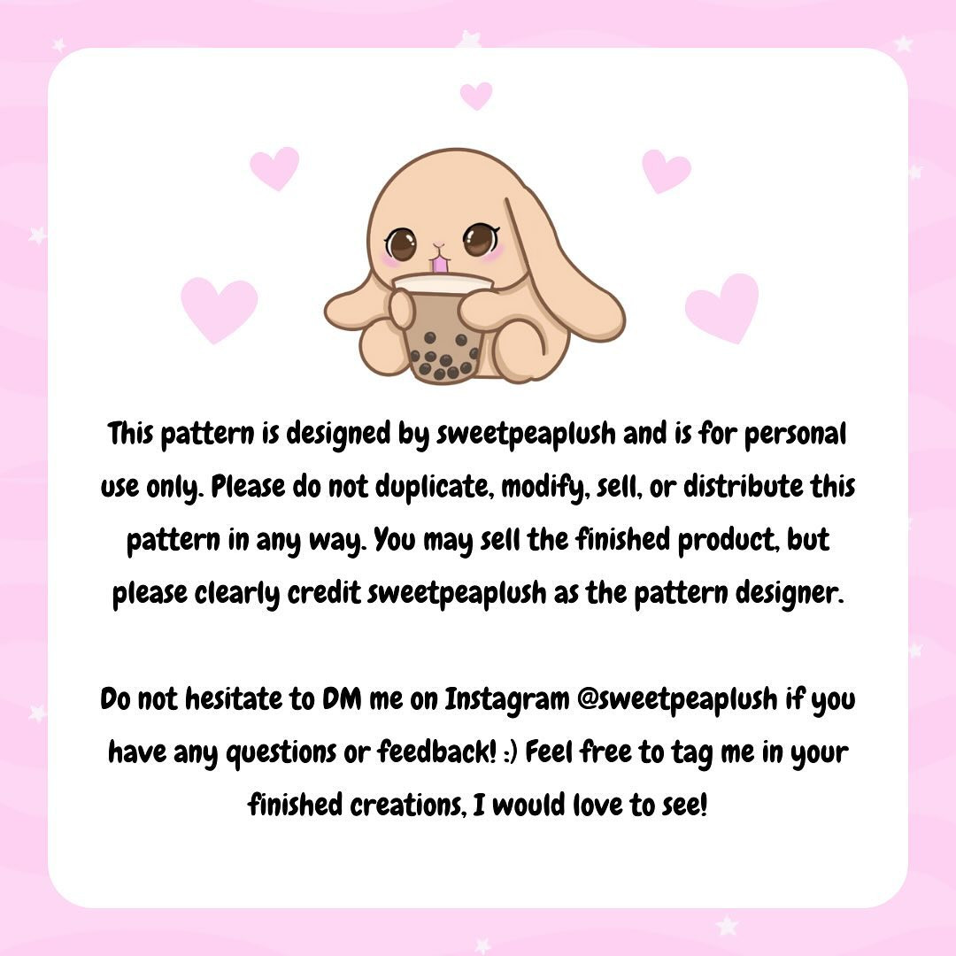 Crochet Pattern: Adorable Baby Boba Bunny