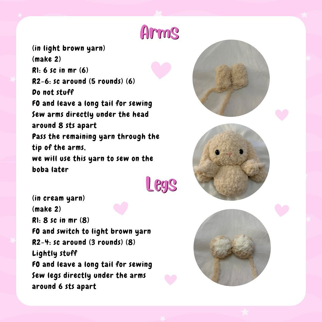 Crochet Pattern: Adorable Baby Boba Bunny