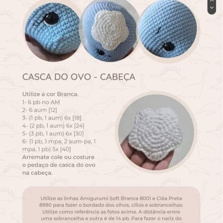 Crochet Pattern: Adorable Baby Brachiosaurus