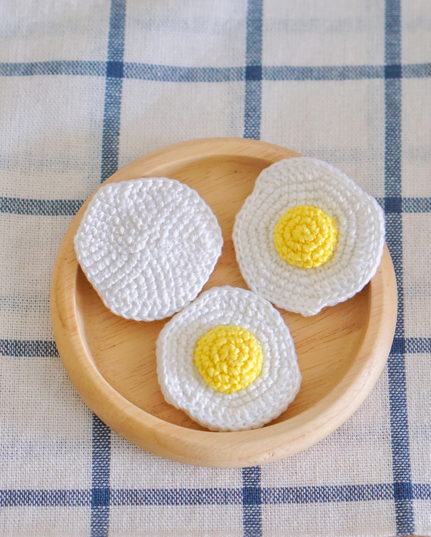 Crochet Pattern: Adorable Fried Egg Keychain