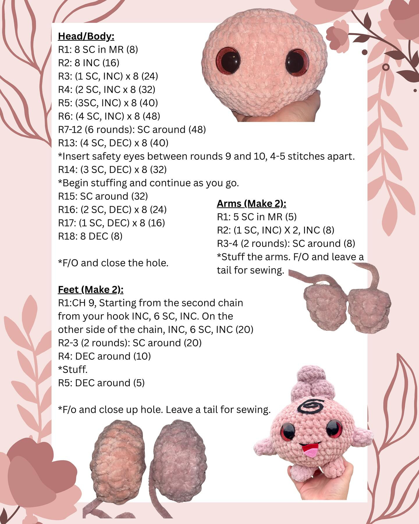 Crochet Pattern: Adorable Igglybuff Amigurumi