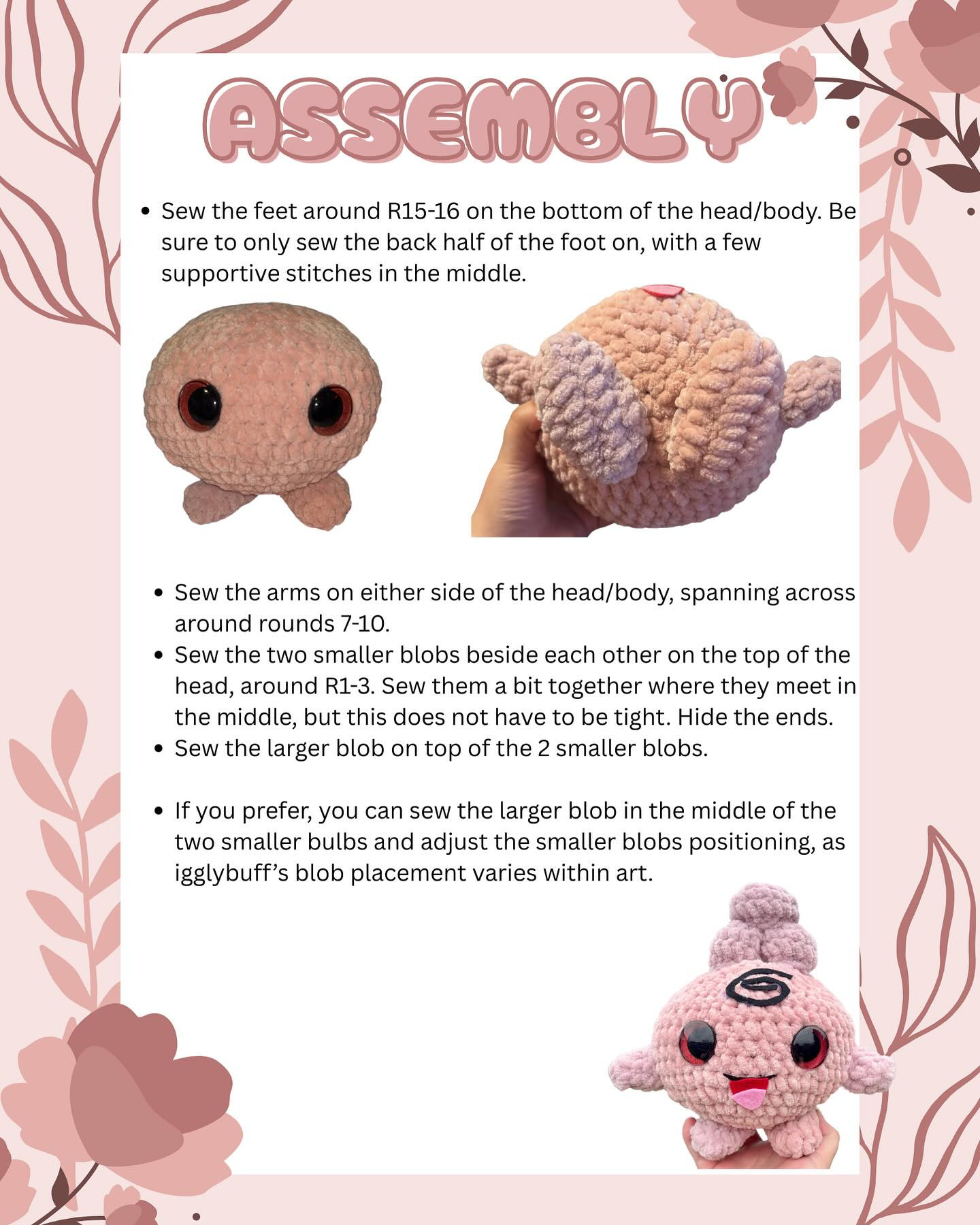 Crochet Pattern: Adorable Igglybuff Amigurumi