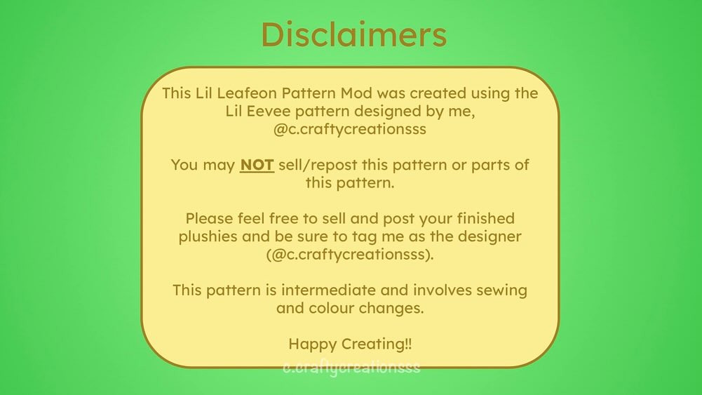 Crochet Pattern: Adorable Lil Leafeon Amigurumi