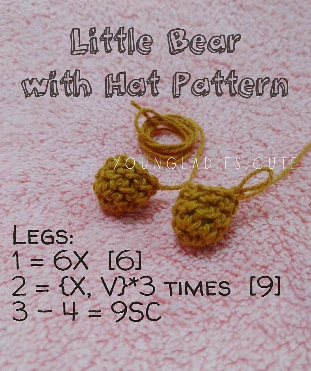 Crochet Pattern: Adorable Little Bear with Hat