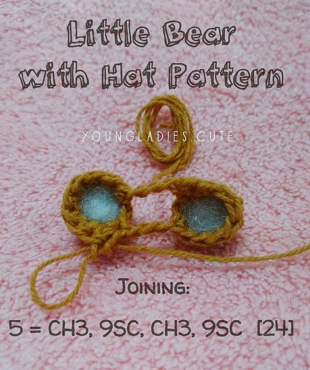 Crochet Pattern: Adorable Little Bear with Hat