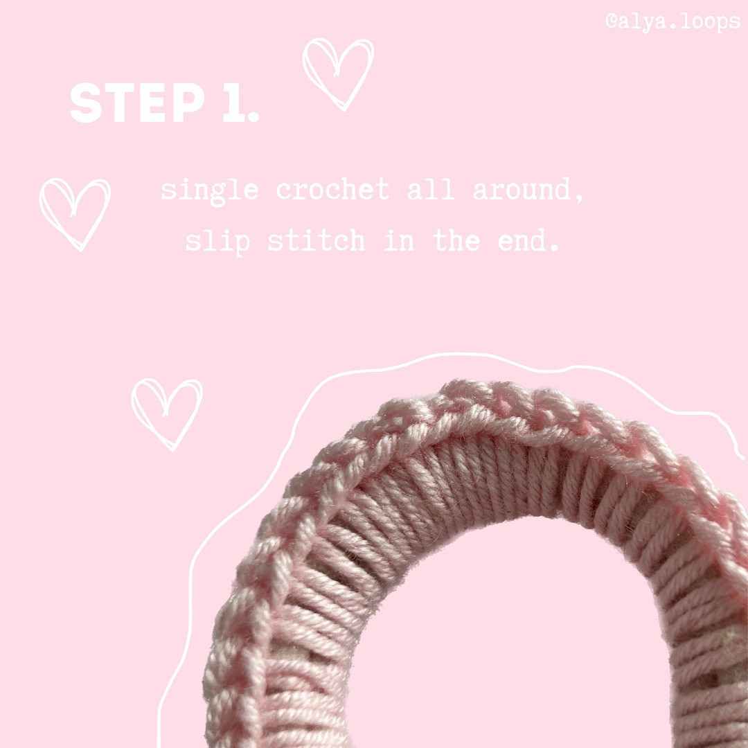 Crochet Pattern: Adorable Pink Scrunchie