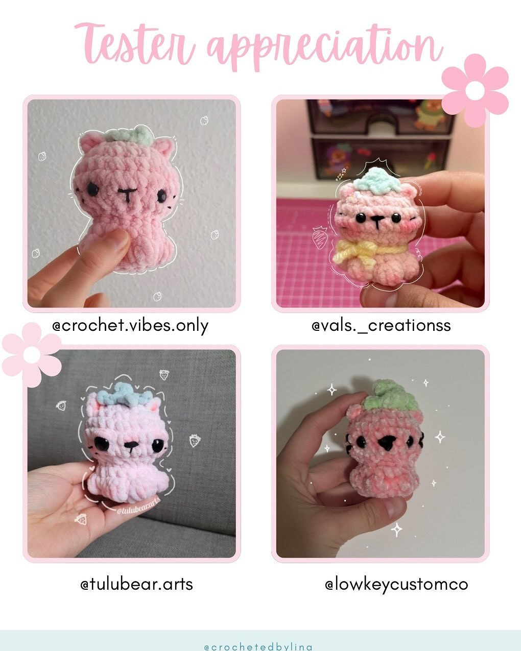 Crochet Pattern: Adorable Strawberry Cat