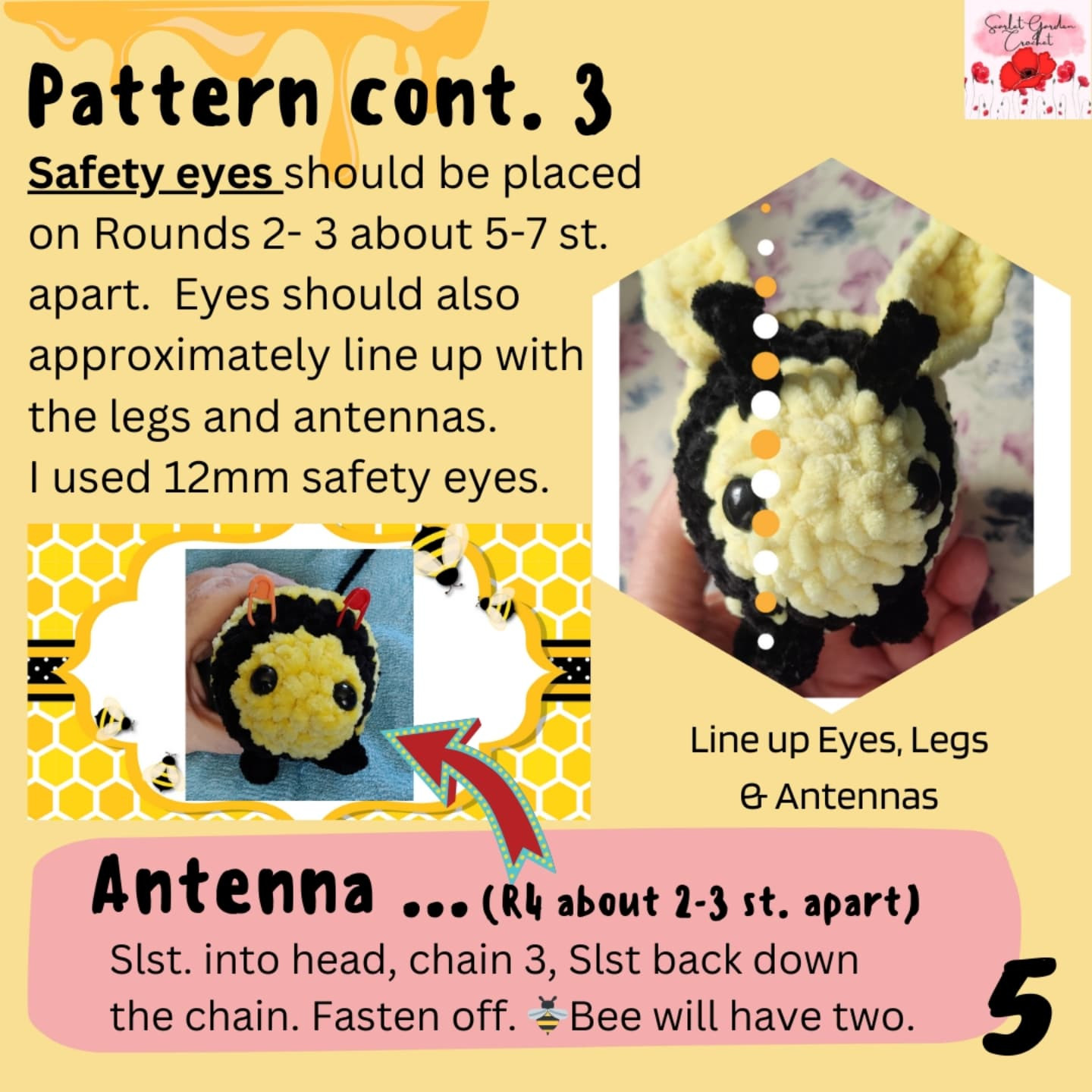 Crochet Pattern: Jolly Mini Bee Amigurumi