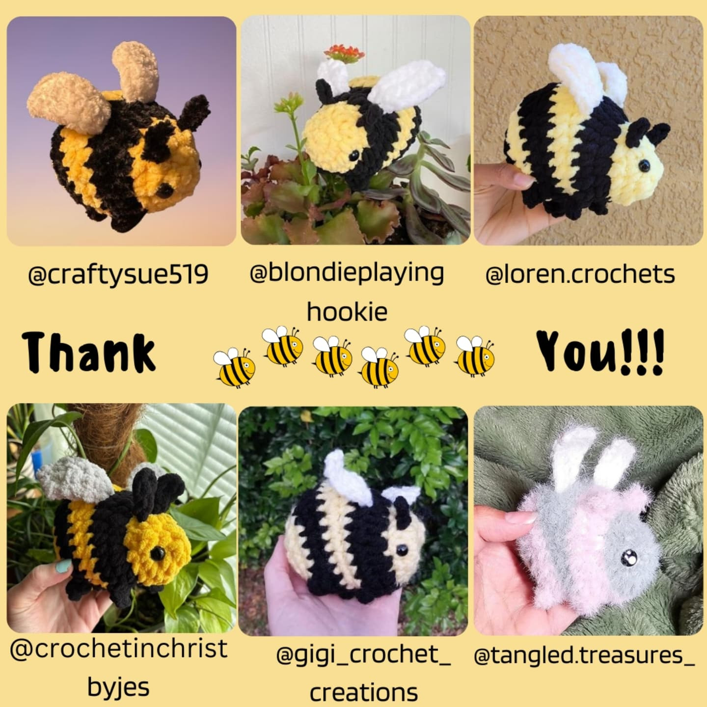 Crochet Pattern: Jolly Mini Bee Amigurumi