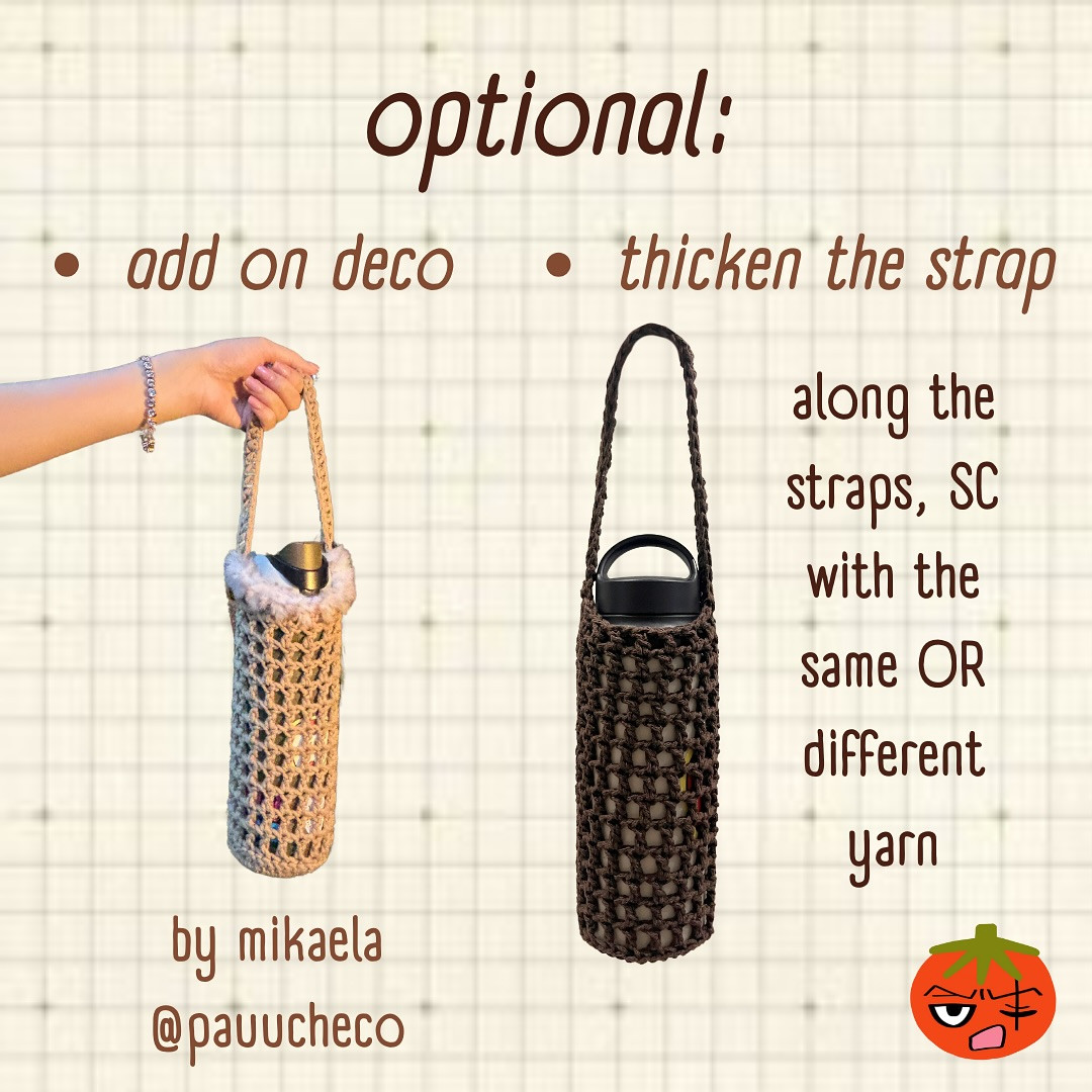 Crochet Pattern: Mesh Bottle Sleeves