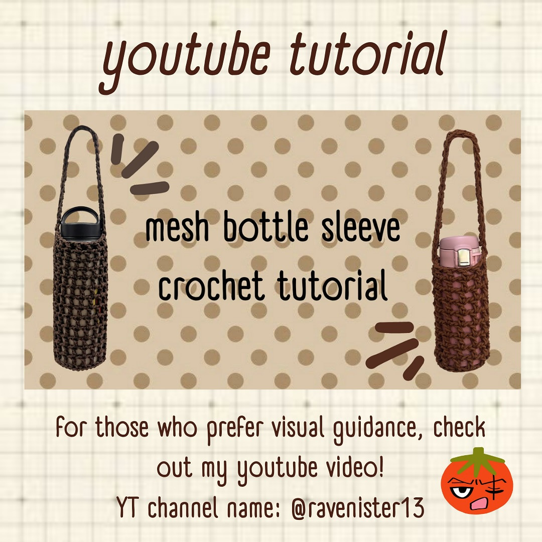 Crochet Pattern: Mesh Bottle Sleeves