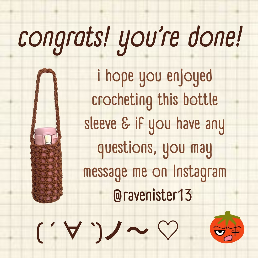 Crochet Pattern: Mesh Bottle Sleeves
