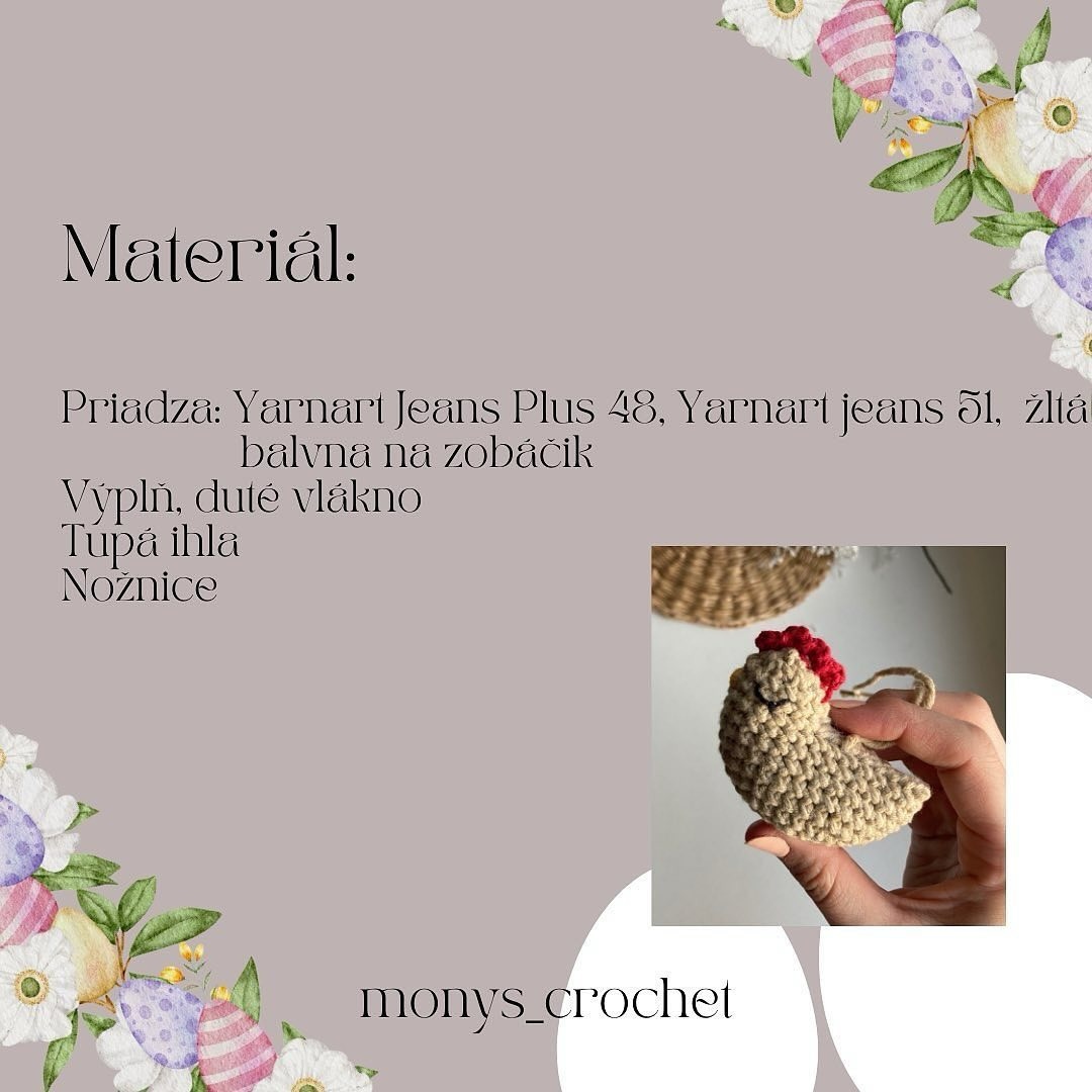 Crochet Pattern: Mini Hanging Hen