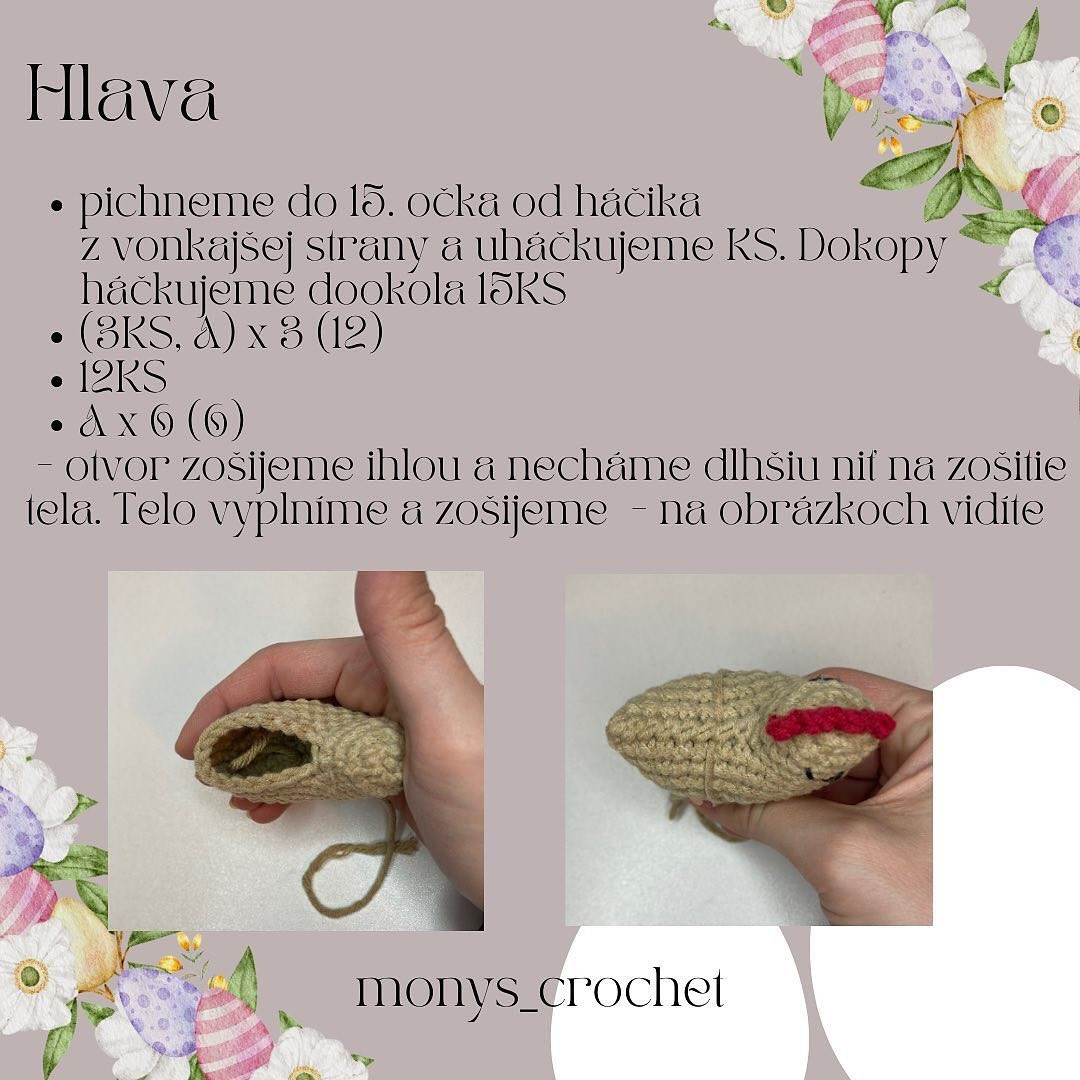 Crochet Pattern: Mini Hanging Hen
